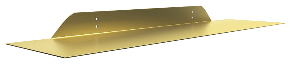 Sammy Wall Mounted Shelves, Gold, 36"