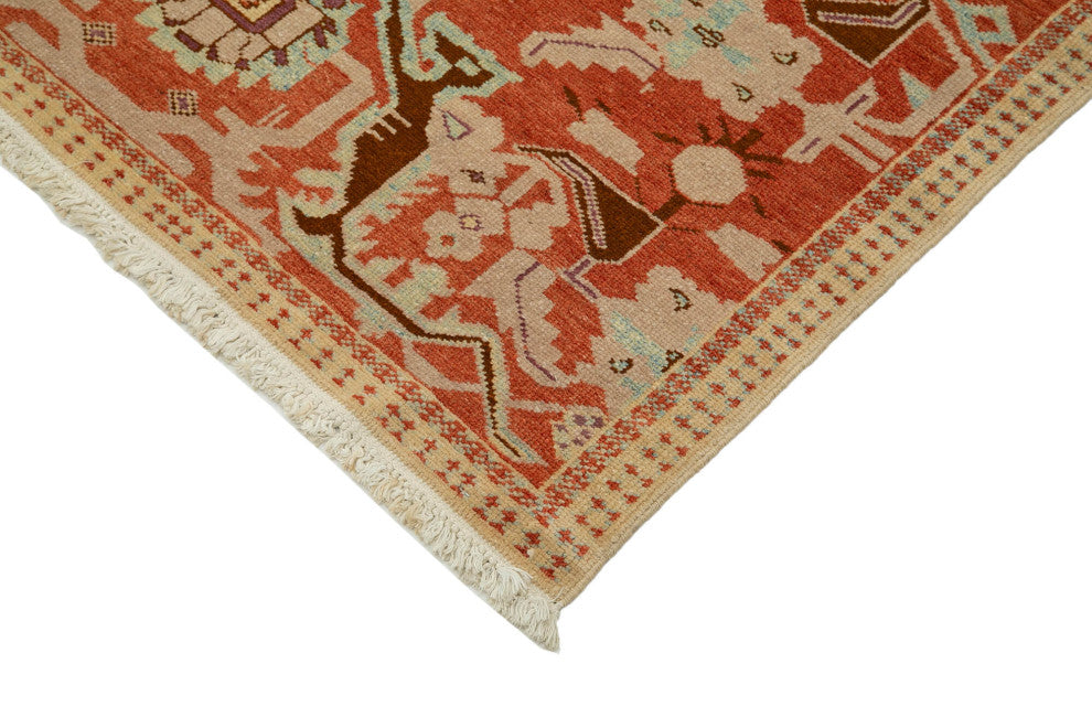 Rug N Carpet - Handmade Oriental 9' 2" x 11' 6" One-of-a-Kind Oushak Area Rug