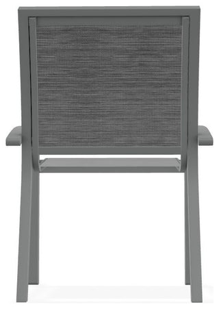Kendall Sling Stackable Outdoor Dining Chair, Collect Charcoal/Graphite