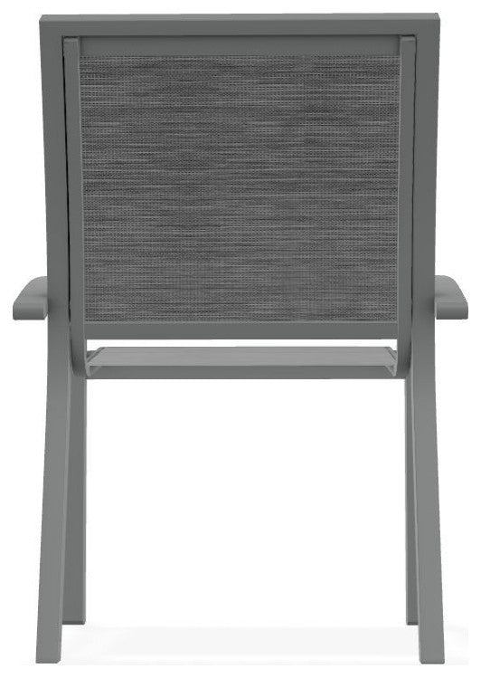 Kendall Sling Stackable Outdoor Dining Chair, Collect Charcoal/Graphite