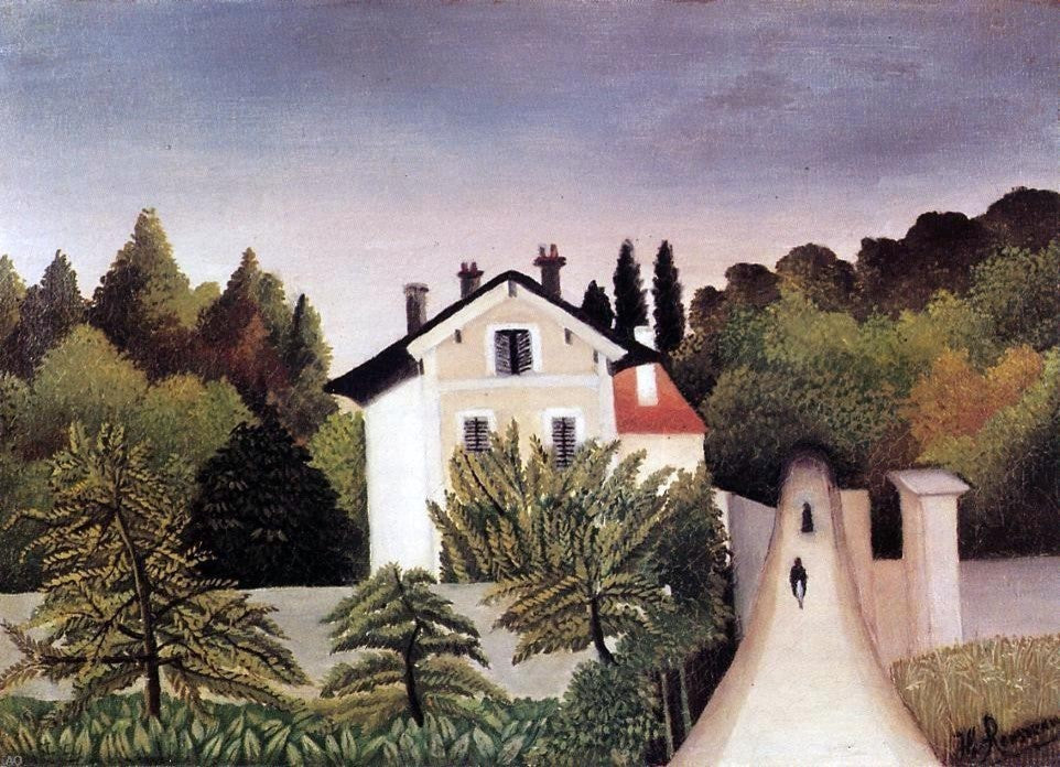 Henri Rousseau House on the Outskirts of Paris Wall Decal