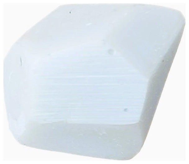Faceted Gem Shape 1.5 in Wall Hook Organic Rock Off White Outdoor Safe Rock