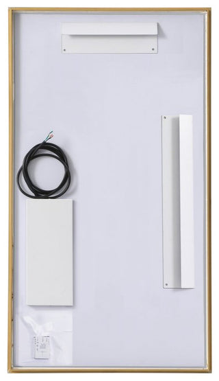 Modern Brass Led Mirror