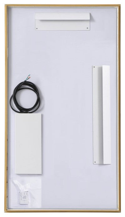Modern Brass Led Mirror
