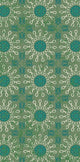 Sun Tile Geometric Print Bath Towel, Green