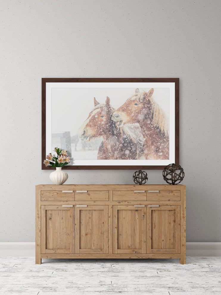 Marmont Hill, "Happy Horses" Framed Painting Print, 30x20