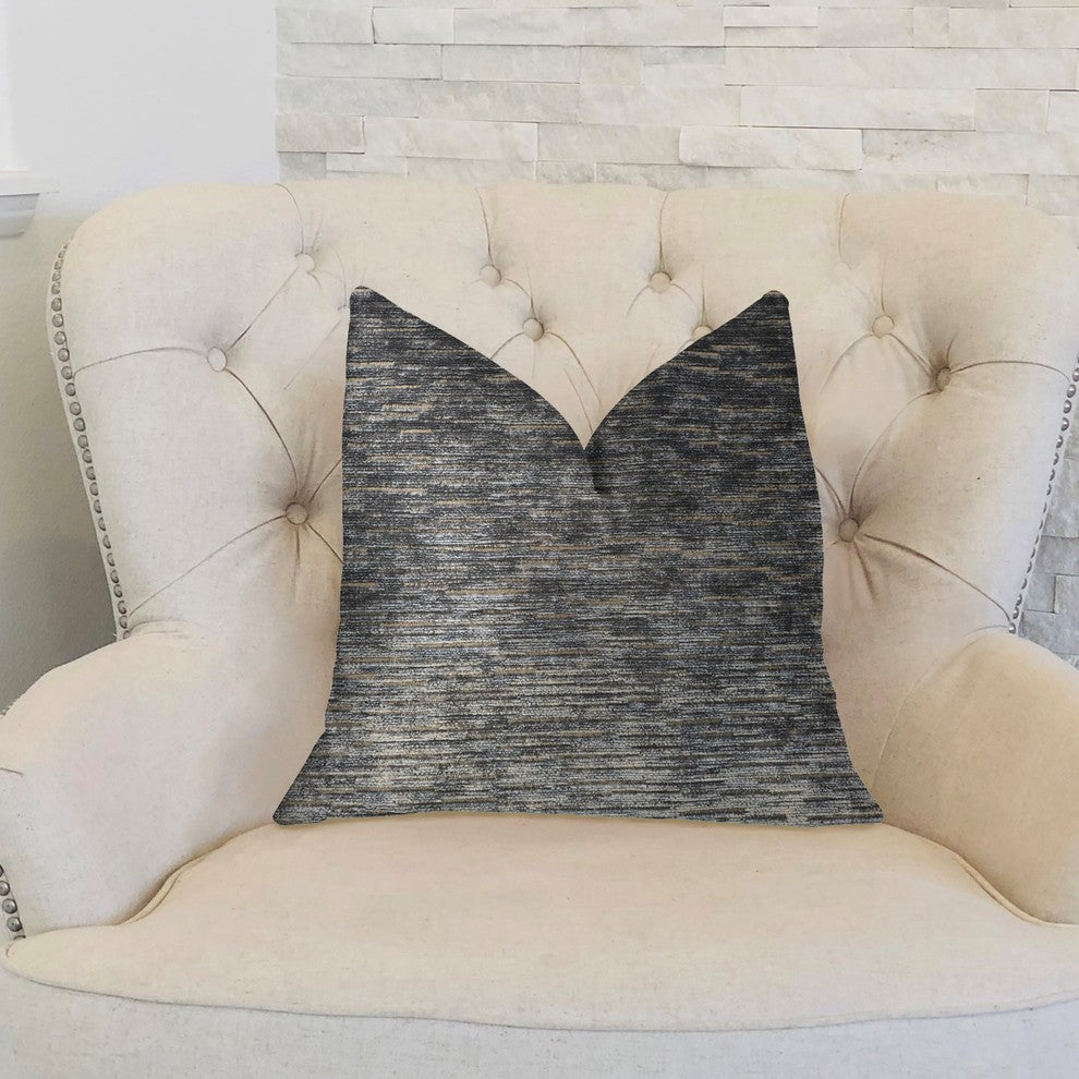 Lavish Touch Blue Luxury Throw Pillow, 20"x26" Standard