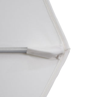 11' Fiberglass Umbrella Silver Anodized, Burgundy, 11'