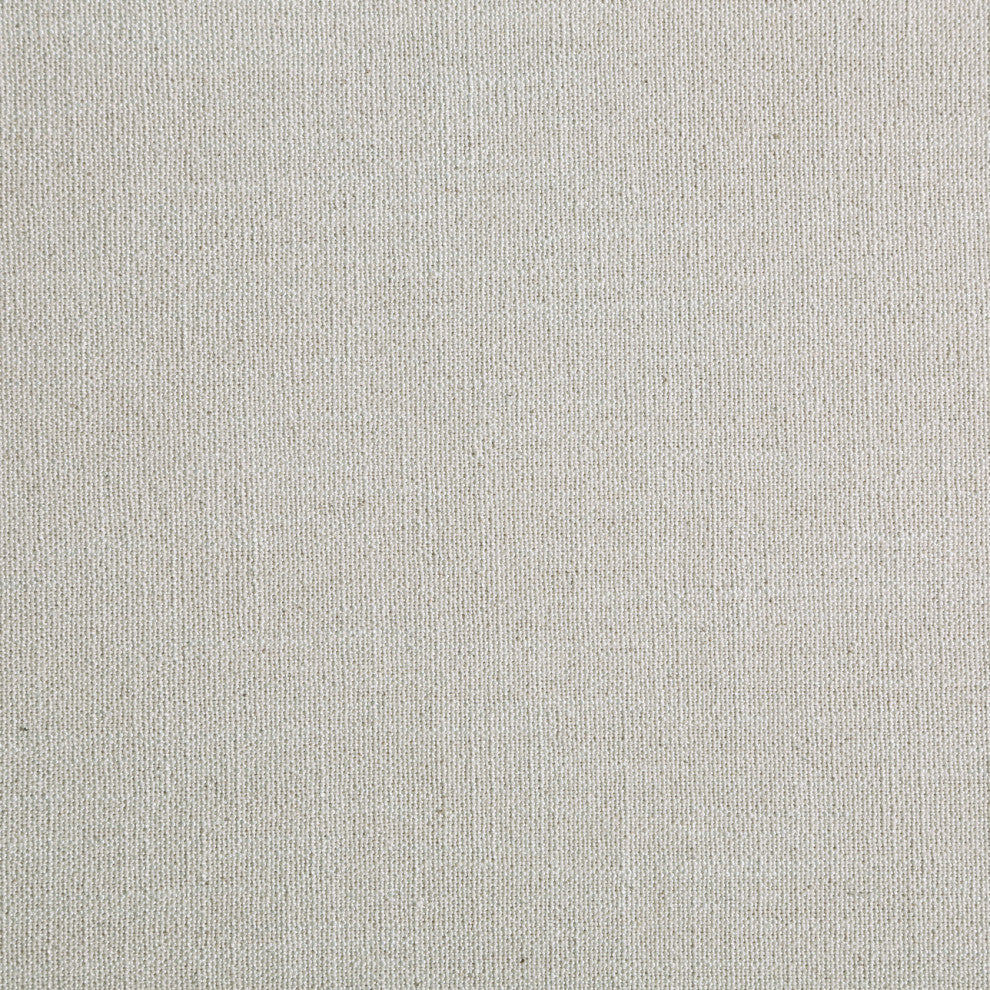 Lucia Beige Linen Textured Fabric Full Bed, Beige, Full, Black Finish