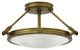 Hinkley Collier Three Light Semi-Flush Mount 3381HB