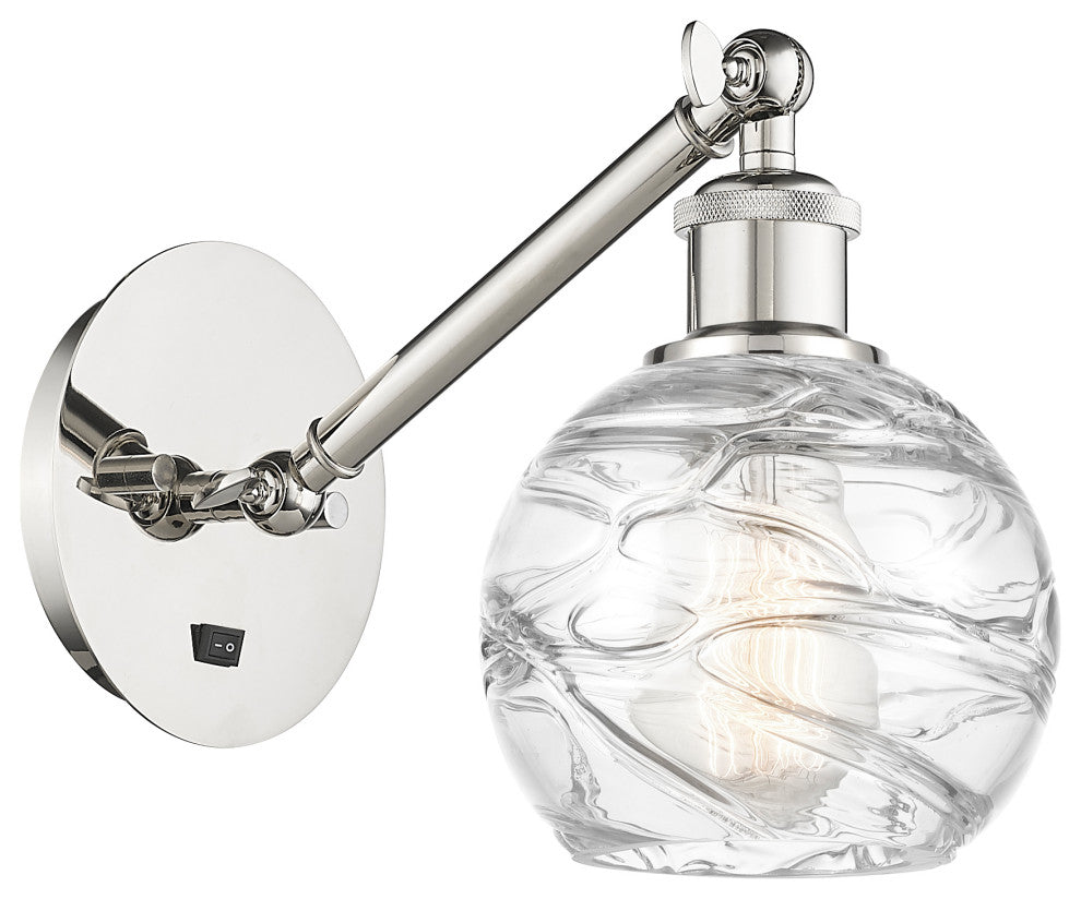 Innovations 317-1W-PN-G1213-6-LED 1-Light Sconce, Polished Nickel