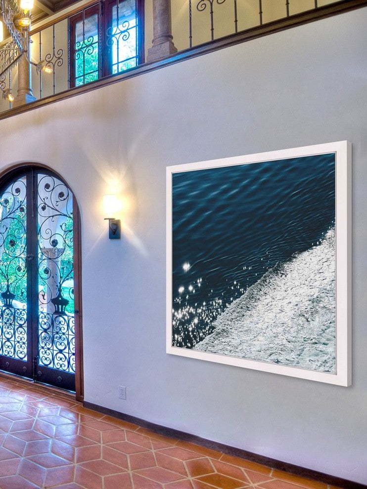 "Midnight Blue Velvet" Framed Print by Ingrid Beddoes