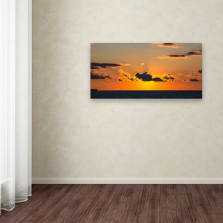 Kurt Shaffer 'Sunset Beauty' Canvas Art, 19"x10"