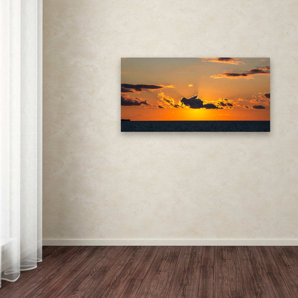 Kurt Shaffer 'Sunset Beauty' Canvas Art, 19"x10"