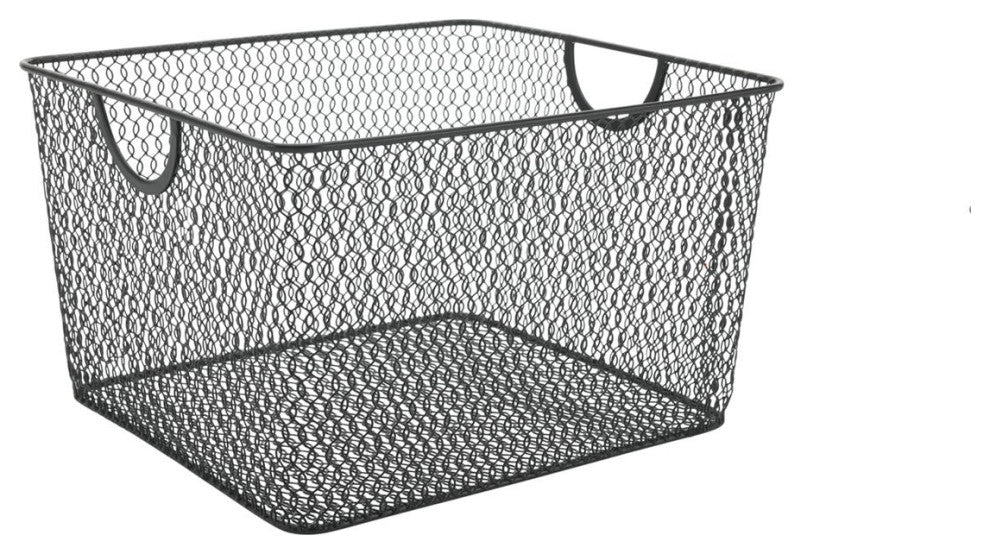 Mesh Open Bin Storage Basket Organizer for Fruits, Vegetables, Pantry items Toys