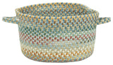 Sherwood Forest Braided Basket, Light Blue, 16"x16"x9"
