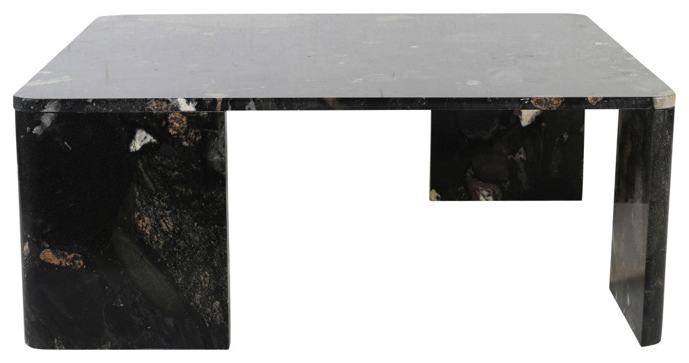 Livorno Marble Coffee Table, Stone, Granite