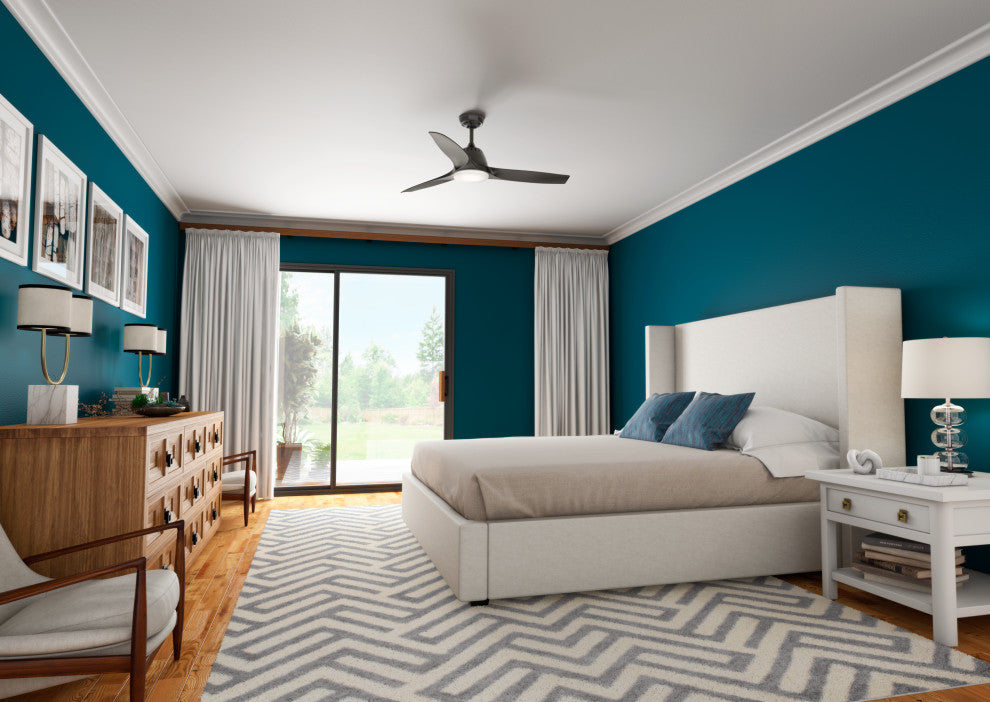 Casablanca 52" Wisp Ceiling Fan With Light Kit & Handheld Remote, Noble Bronze