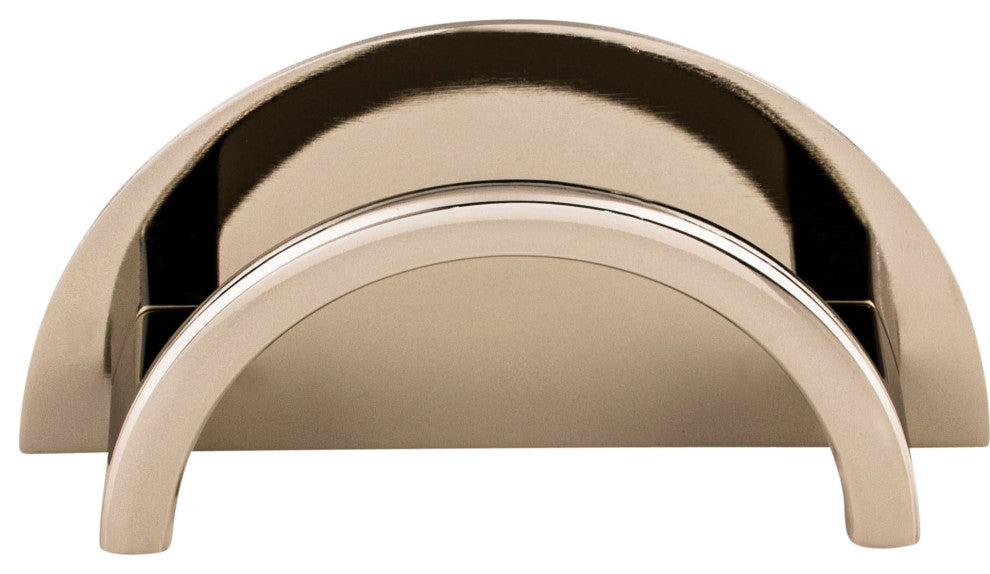 Top Knobs TK53 Half Circle 3-1/2 Inch Center to Center Handle - Pewter Antique