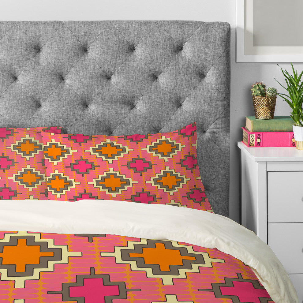 Deny Designs Sharon Turner Tangerine Kilim Pillowcase