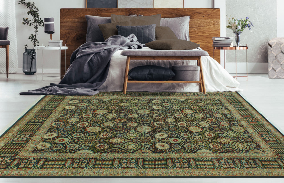 Pak-Persian Oswin Black/Gold Rug, 7'11x10'5