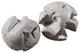 16" Large Decorative Teak Balls, Natural Wood, 2-Piece Set