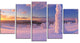 "Frozen Trees on Mountain" Panorama Landscape Wall Art, 60"x32", 5-Panels