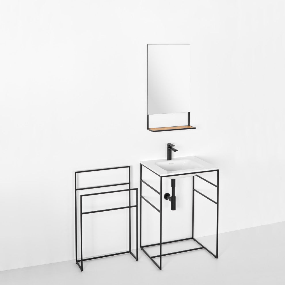 C2 24" Single Bathroom Vanity Set With Mirror