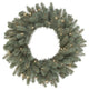 Vickerman A164825 24" Blue Artificial Christmas Wreath, Clear Dura-Lit Lights