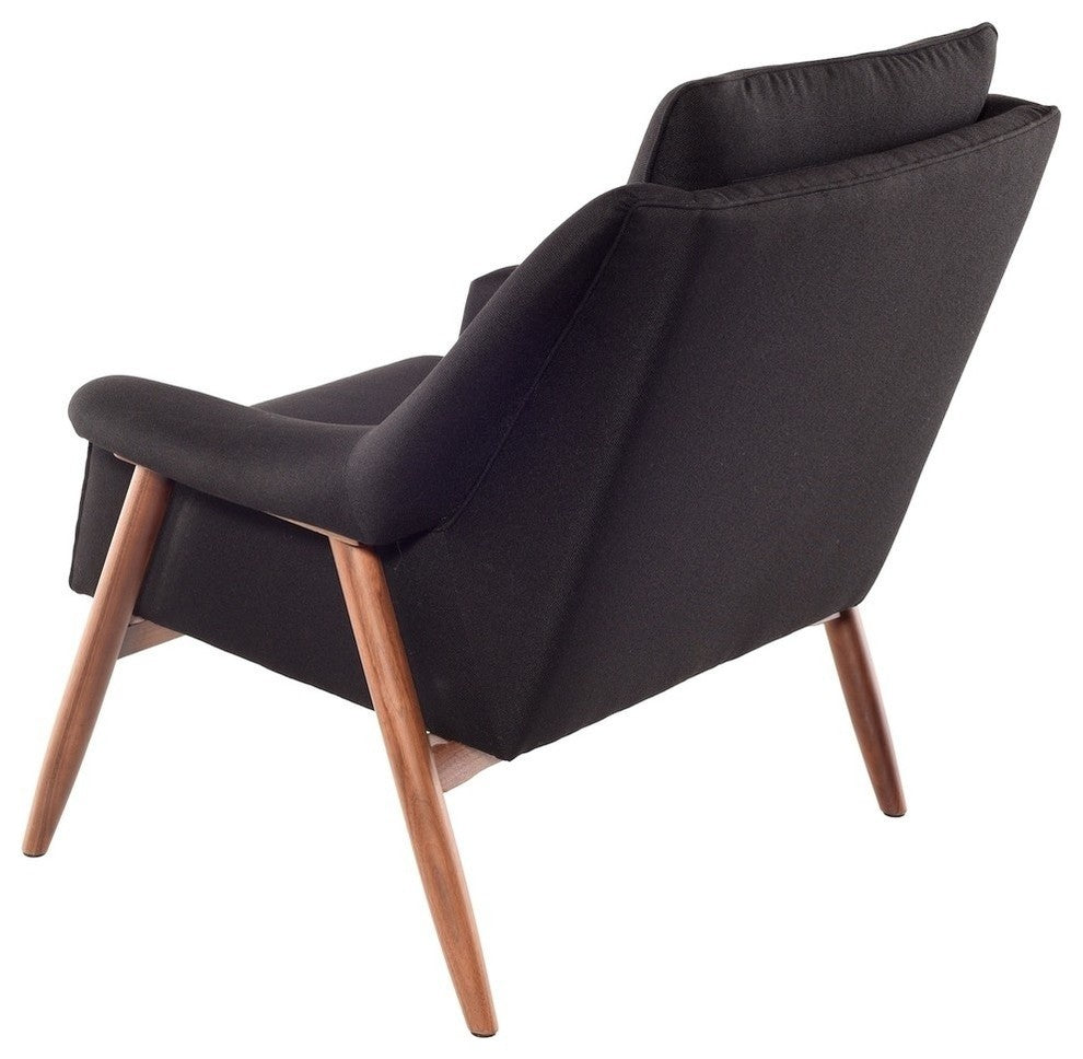 Grace Black Occassional Chair in Walnut by Nuevo