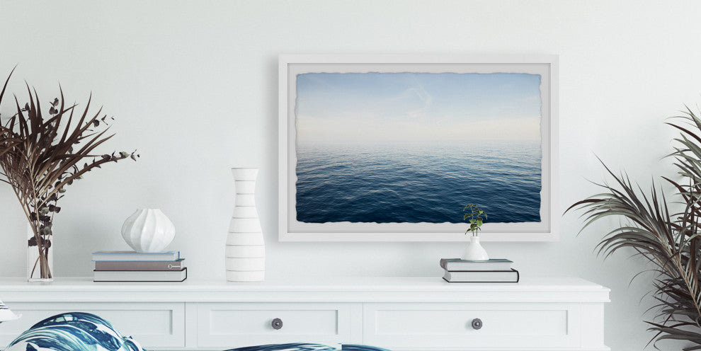 "Shimmering Waves" Framed Painting Print, 36"x24"