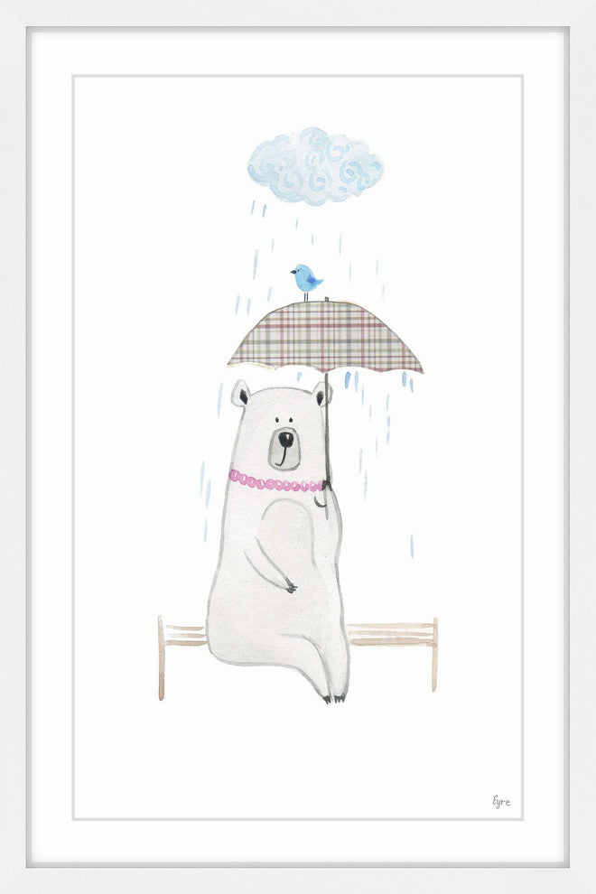 "Jamais Seule" Framed Painting Print, 20"x30"