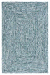 Safavieh Braided BRA201 Rug Machine-Washable, Teal/Green, 6'x9'