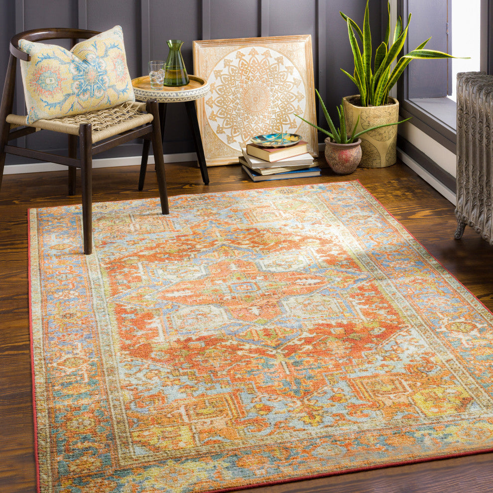 Leicester LEC-2306 6'7"x9' Machine Washable Rug