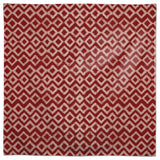 Distressed Diamonds Red 58x58 Tablecloth