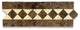 Crema Marfil Marble Classic Diamond Mosaic Border Listello Tile Polish, 1 sheet