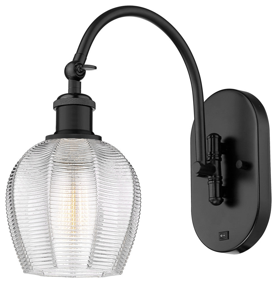 Innovations 518-1W-BK-G462-6 1-Light Sconce, Matte Black