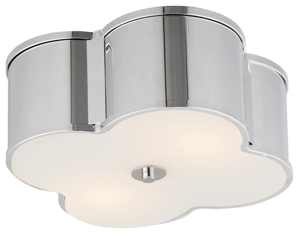 Maxim 12247 Clover 2 Light 14"W Flush Mount Ceiling Fixture - Polished Nickel