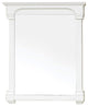36" Solid Wood Frame Mirror, Cream