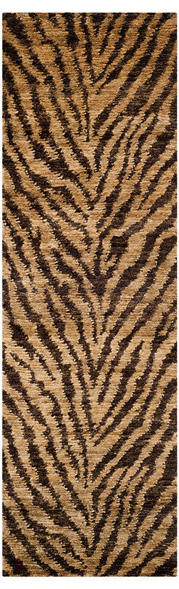Safavieh Bohemian Boh224A Animal Print Rug, Natural/Black, 9'0"x12'0"