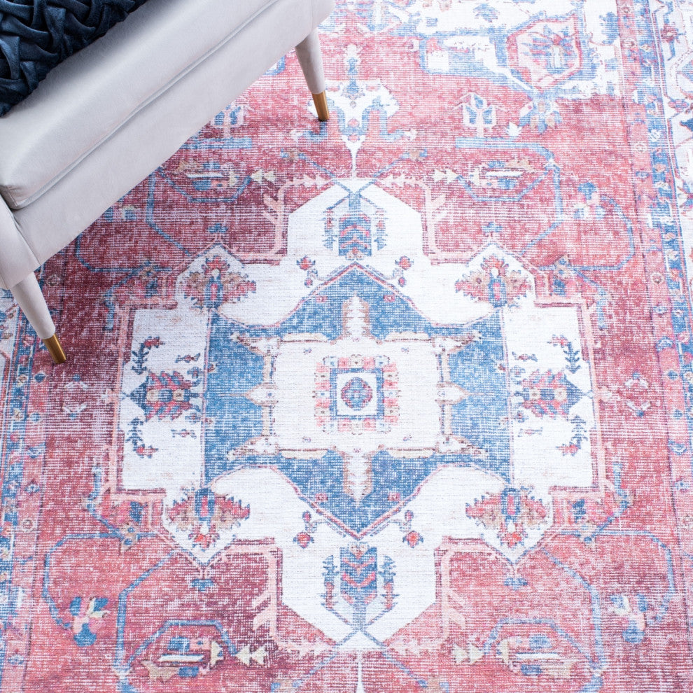 Safavieh Serapi SEP355 Rug Machine-Washable, Red/Ivory, 9'x12'