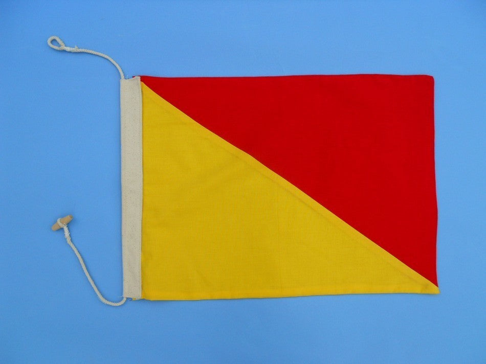Letter O Cloth Nautical Alphabet Flag Decoration, 20''