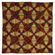 "Quilt, 'Log Cabin' Pattern, 'Pineapple' variation" Paper Art, 38"x38"
