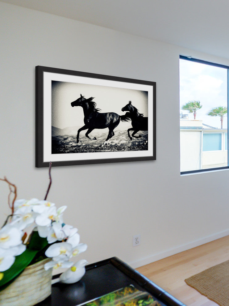 "Galloping Friends" Framed Painting Print, 30x20