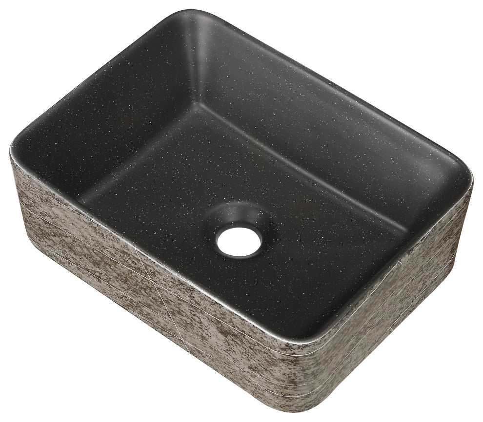 16" Rectangle Vessel Bathroom Sinks