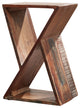 Wooden Geometric Accent Table, Natural