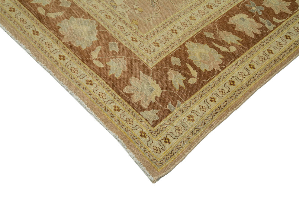 Rug N Carpet - Handwoven Oriental 11' 11" x 14' 10" Large Oushak Area Rug