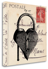 "Key To My Heart II" By Sabine Berg, Giclee Print on Gallery Wrap Canvas