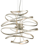 Corbett Lighting 213-42 Calligraphy 2 Light 26" LED Pendant - Silver Leaf with