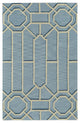 Capel Williamsburg Ironworks Pale Blue 3306_440 Hand Tufted Rugs - 5' X 8' Recta